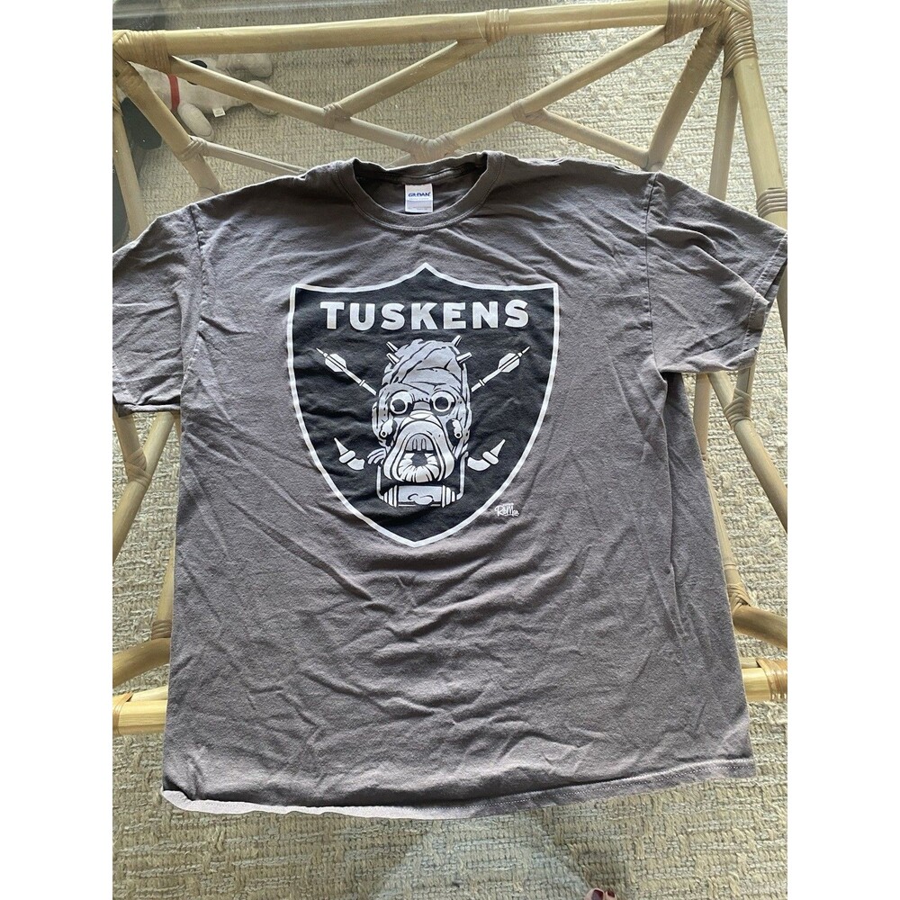 Star Wars Tuskens Raiders Gray T Shirt Adult Sz XL Shirt punch Captain Rib Man
